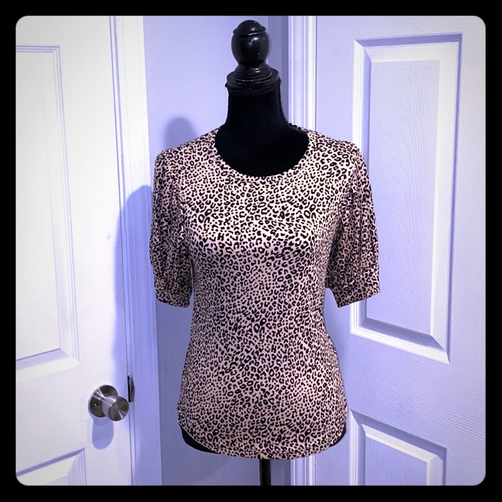 Cheetah Print Blouse